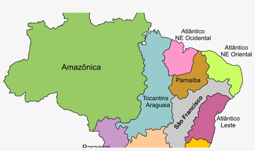 12 Regiões Hidrográficas Do Brasil, transparent png download