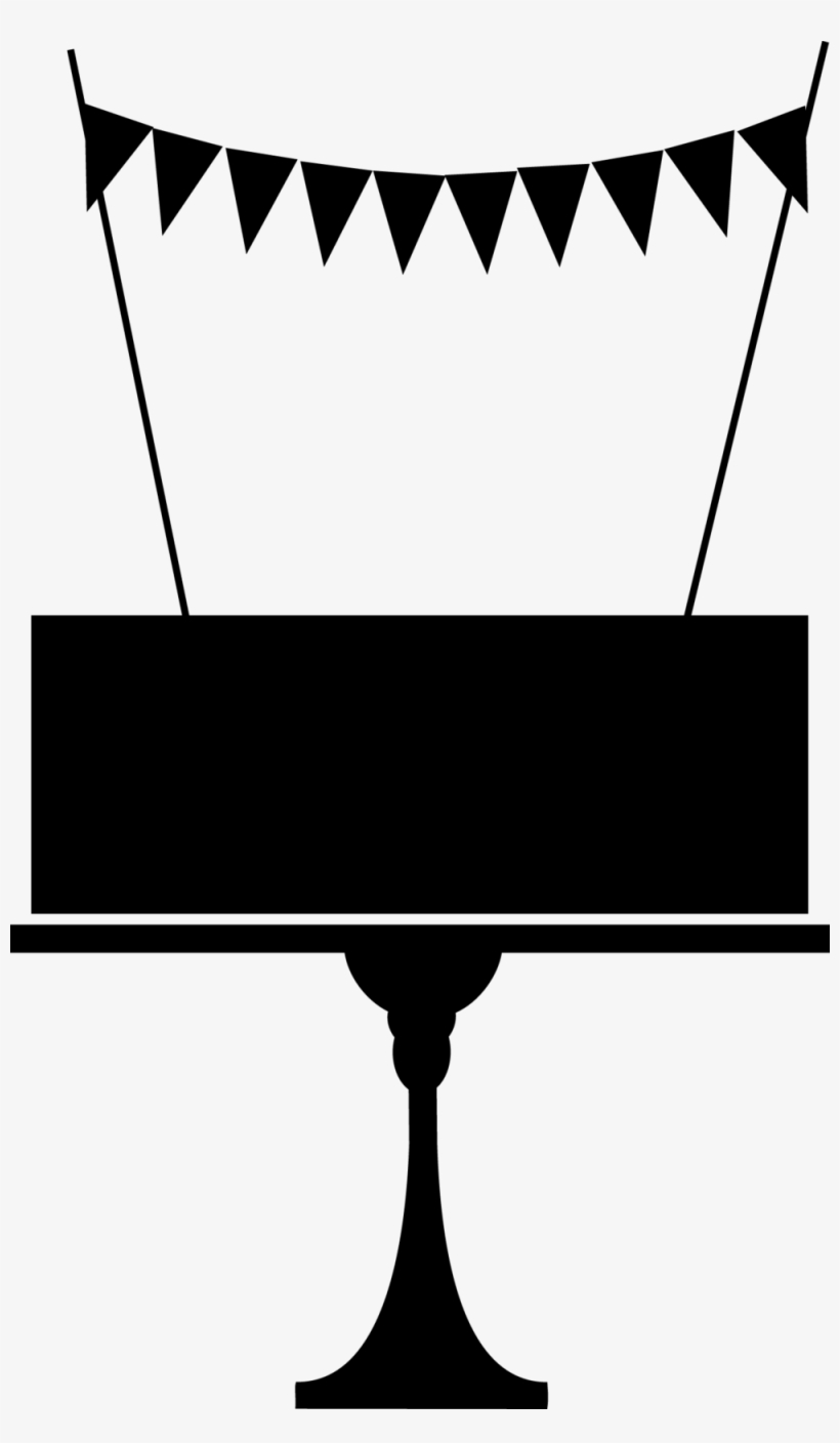 Cake 01 Black - Portable Network Graphics, transparent png download