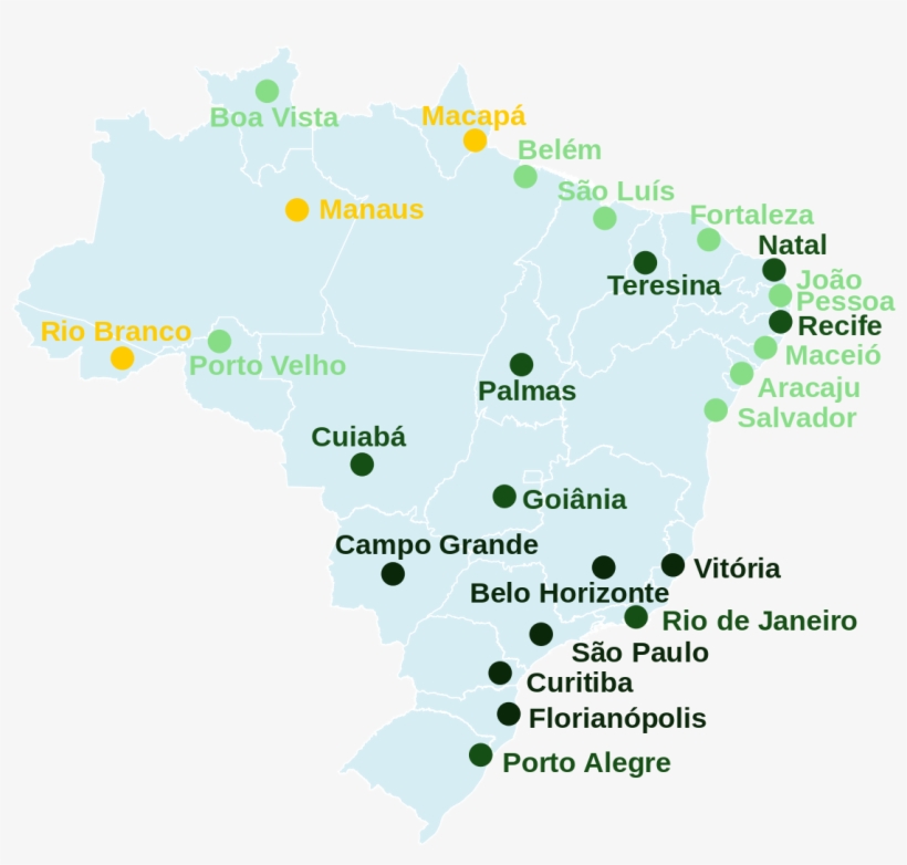 Capitais Do Brasil Por Ifdm - Capitais Do Brasil Lista, transparent png download