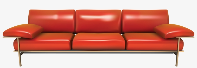 Download - Red Orange Couches Transparent Background, transparent png download