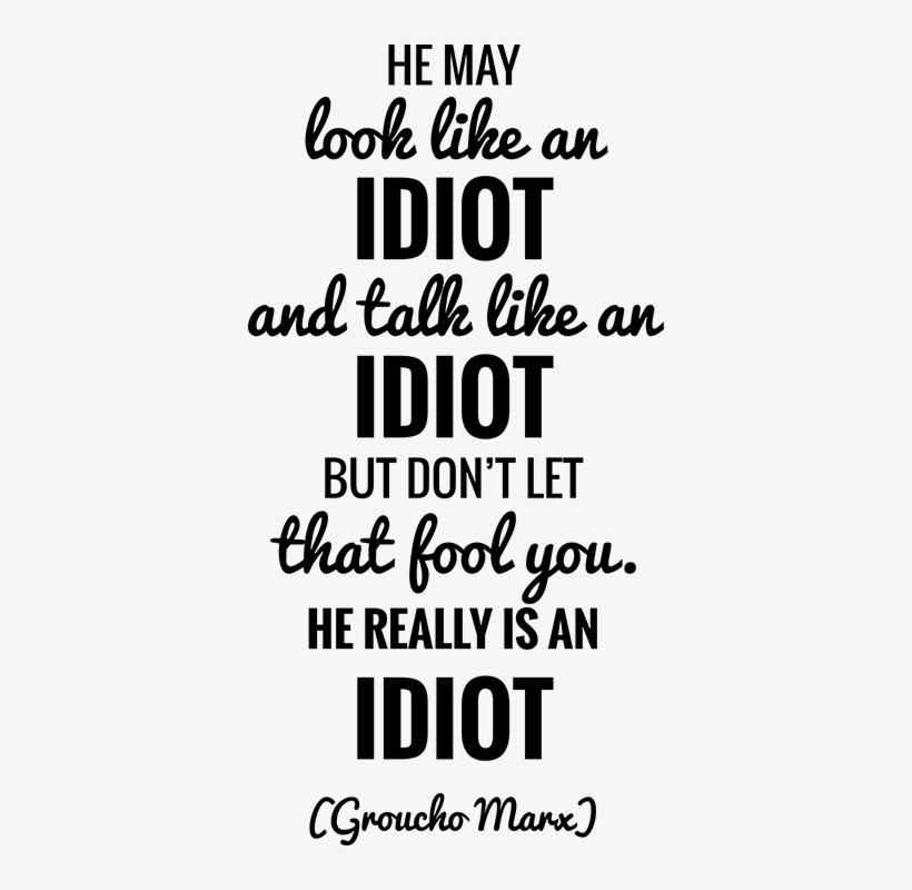 Groucho Marx Quote Sticker - Poster, transparent png download