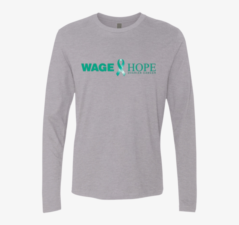 Wage Hope Ovarian Cancer Ribbon Long Sleeve - Sleeve, transparent png download