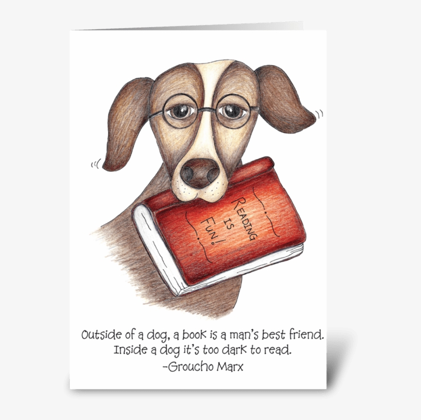 Reading Is Fun Greeting Card - Greeting Card, transparent png download