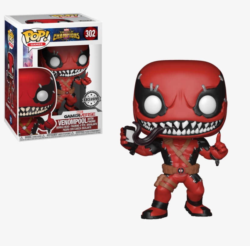 24 Apr - Funko Pop Venompool With Phone, transparent png download