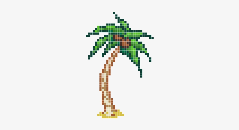Palmtree Pixel Png, transparent png download