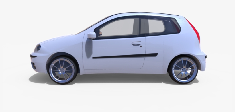 Fiat Punto 3d Model, transparent png download
