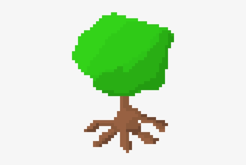 Tree 48×64 Pixel Art - Tree Pixel Art, transparent png download