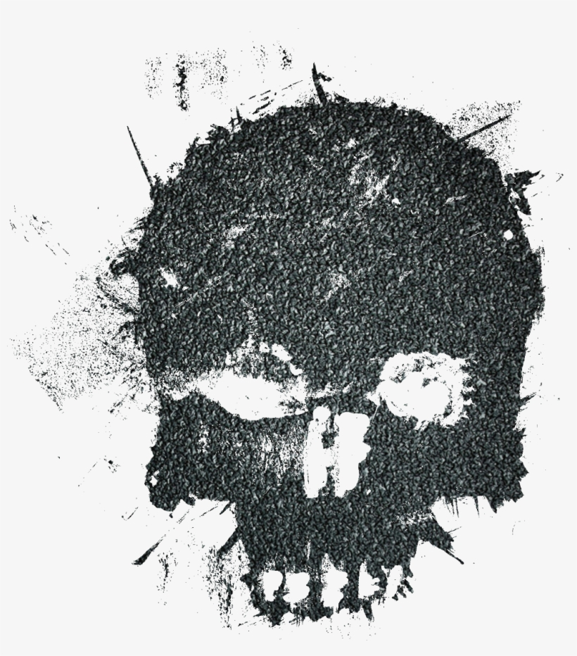 Ftestickers Sticker - Grunge Skull Png, transparent png download