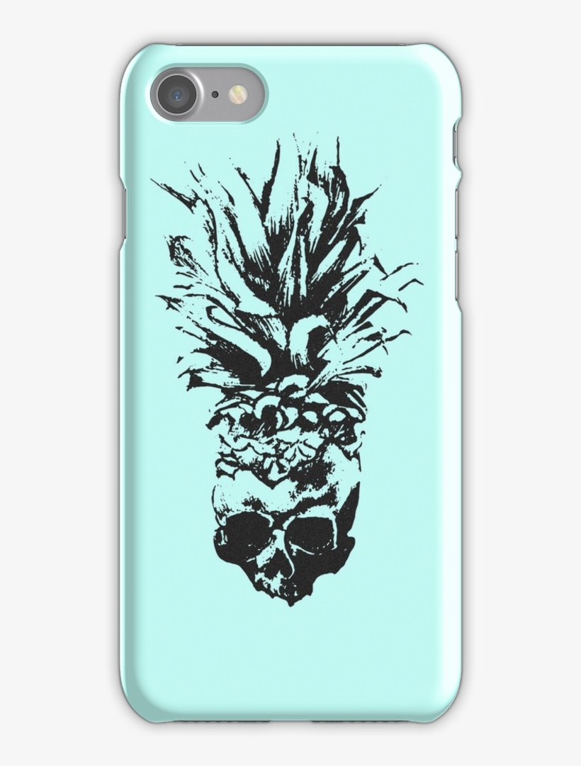 Skull Pineapple Grunge Case Iphone 7 Snap Case - Pineapple, transparent png download