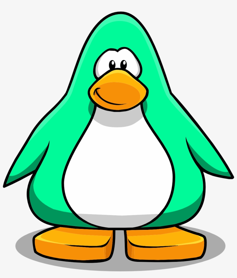 Cpcc 2013 Custom 00fa9a Player Card Concept - Club Penguin Light Blue Penguin, transparent png download