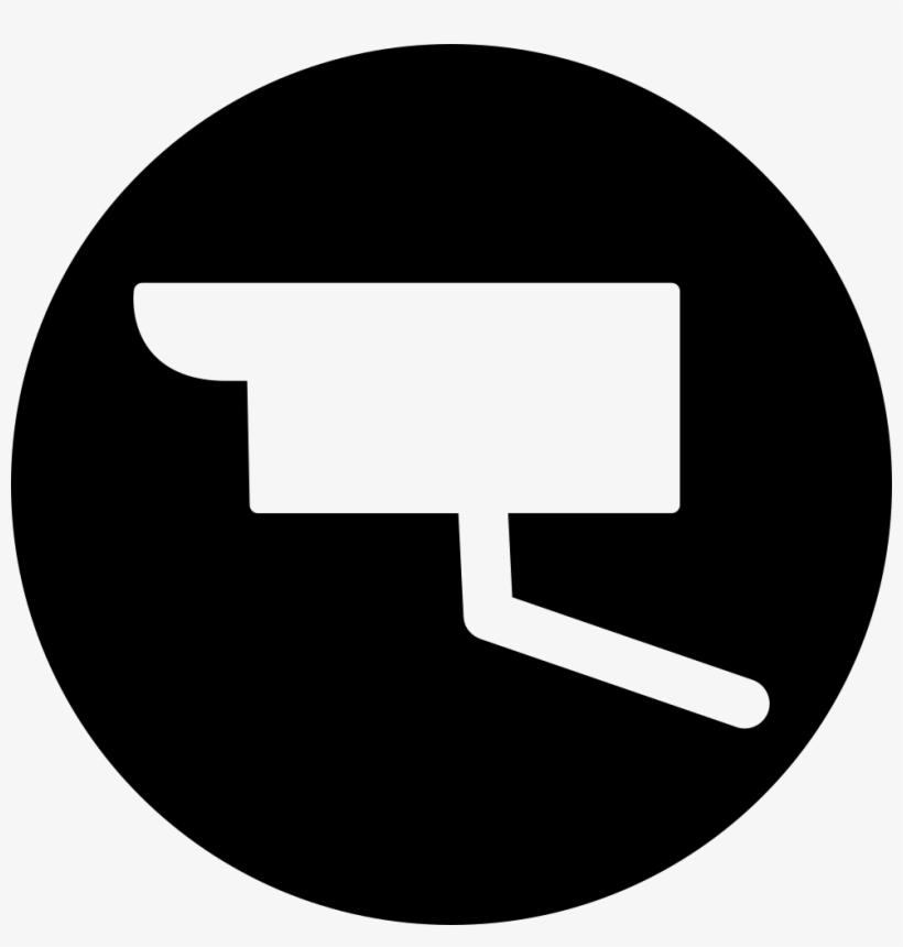 Surveillance Video Camera In A Circle Comments - Siluetas Camaras De Seguridad Png, transparent png download