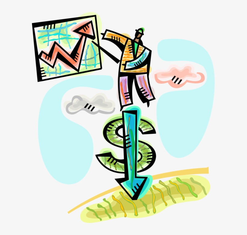 Vector Illustration Of Businessman Implements Financial, transparent png download