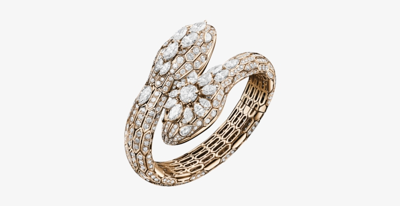 Relógio Secreto Serpenti Com Duas Cabeças Em Ouro Rosa - Bulgari, transparent png download