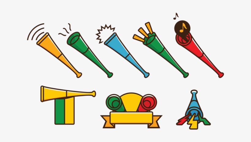 Vector De La Trompeta Vuvuzela - Trombone, transparent png download
