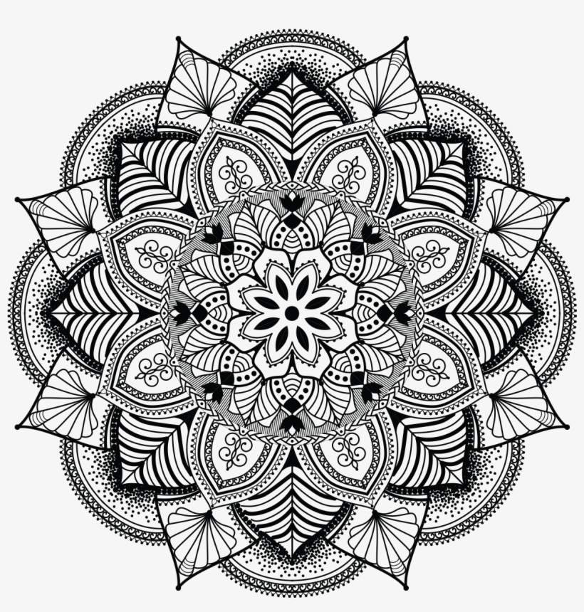 Sticker Boheme Mandala Design Ambiance Sticker Col - Blue And Purple Mandalas, transparent png download
