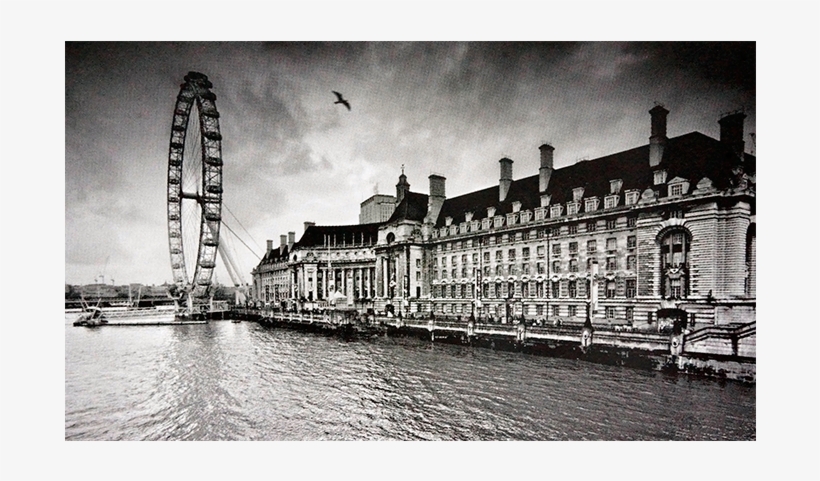 Blanco Y Negro - Giclee Painting: Stawiarz's London, 19x34in., transparent png download