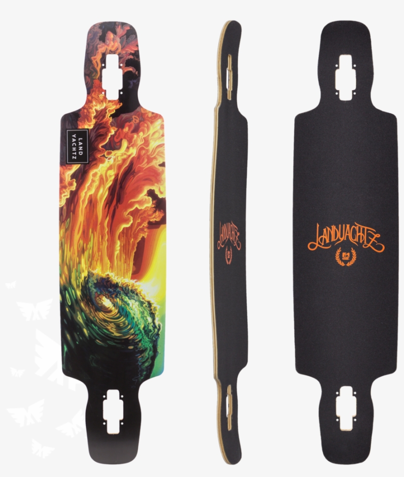 Landyachtz Drop Carve 40 Oceanspray Longboard Skateboard - Landyachtz Drop Carve 40" Oceanspray Longboard Complete, transparent png download