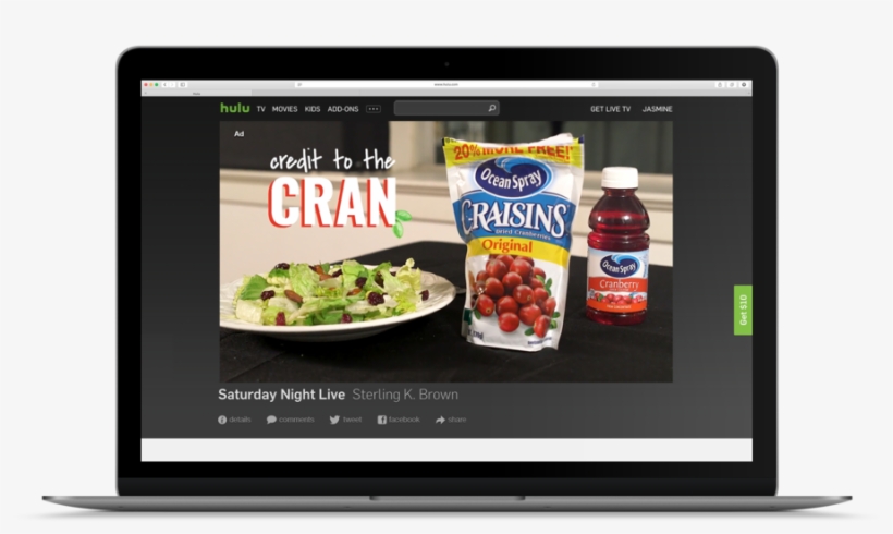 Hulu - Ocean Spray Craisins Original Dried Cranberries, transparent png download