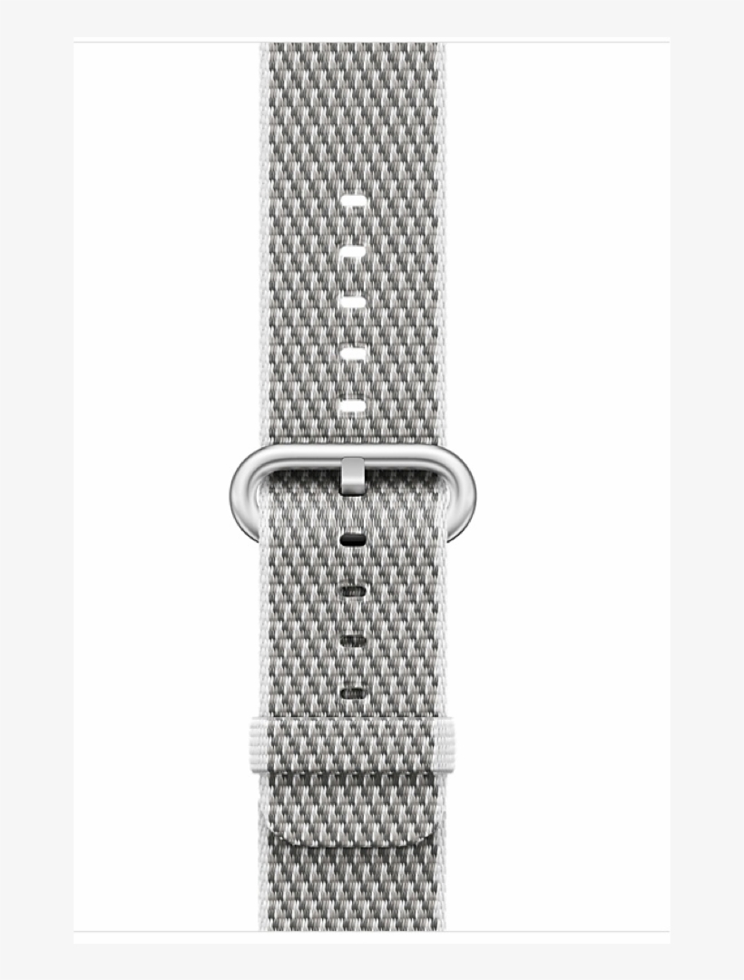 Pulsera Para Apple Watch De Nylon Tejido Blanco De - Apple 42mm Woven Nylon Band, transparent png download