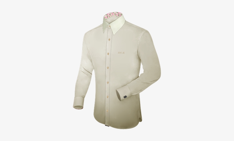 Camisas Cuadros Hombre Verde Y Blanco With French Collar - Shirt, transparent png download