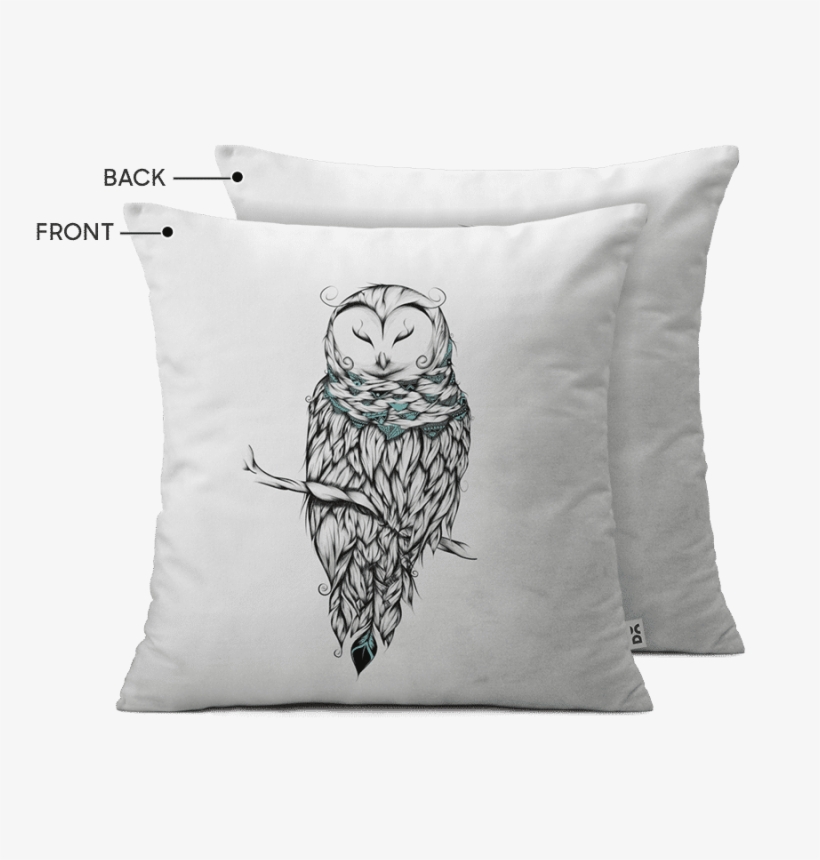 Dailyobjects Poetic Snow Owl 12" Cushion Cover Buy - Coque Pour Samsung Galaxy J5 2015 Sm-j500 - Poétique, transparent png download