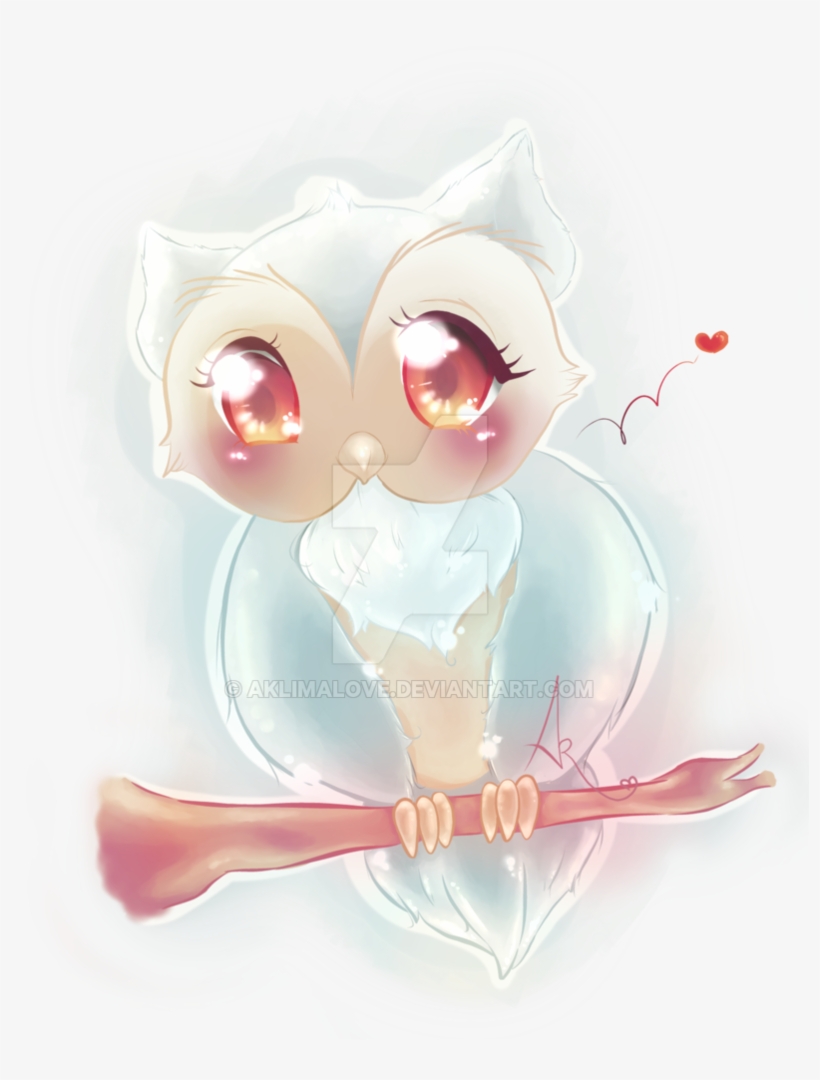 Winter Snow Owl [speedpaint][artprint] By Aklimalove - Illustration, transparent png download