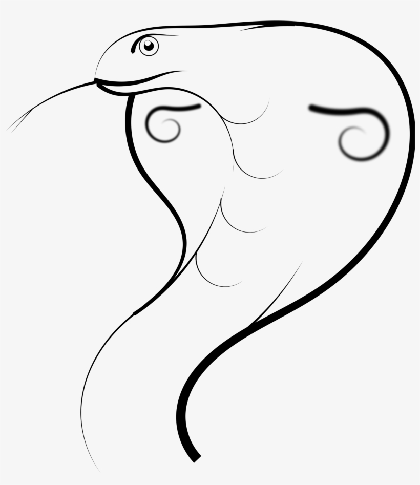 Cobra Clipart Sketches - Drawing, transparent png download