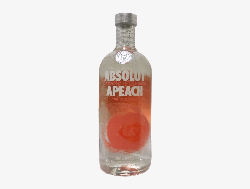 Absolut-apeach - Absolut Apeach Vodka - 750 Ml Bottle, transparent png download