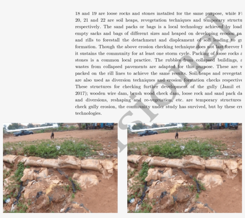 Sand Bags Stacked At A Gully Head Figure - Sand, transparent png download