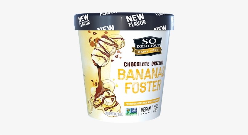 New Chocolate Drizzled Bananas Foster - So Delicious Banana Foster, transparent png download