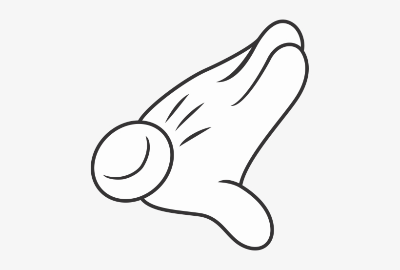 Mão Minnie - Molde Da Mão Da Minnie, transparent png download