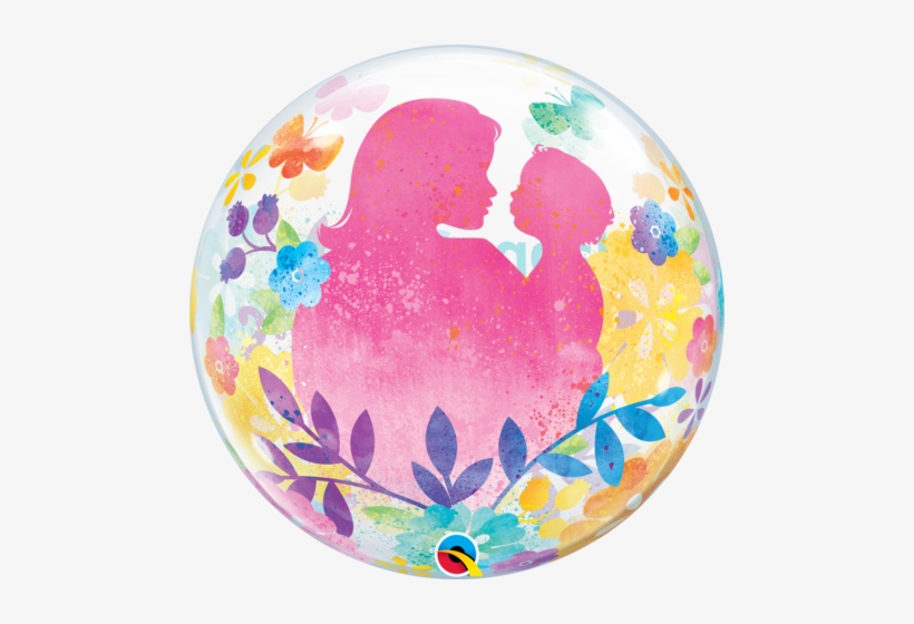 56cm Mother's Day Silhouette Bubble Balloon - 22"pkg Hmd Mother's Day Silhouette Bubbl, transparent png download