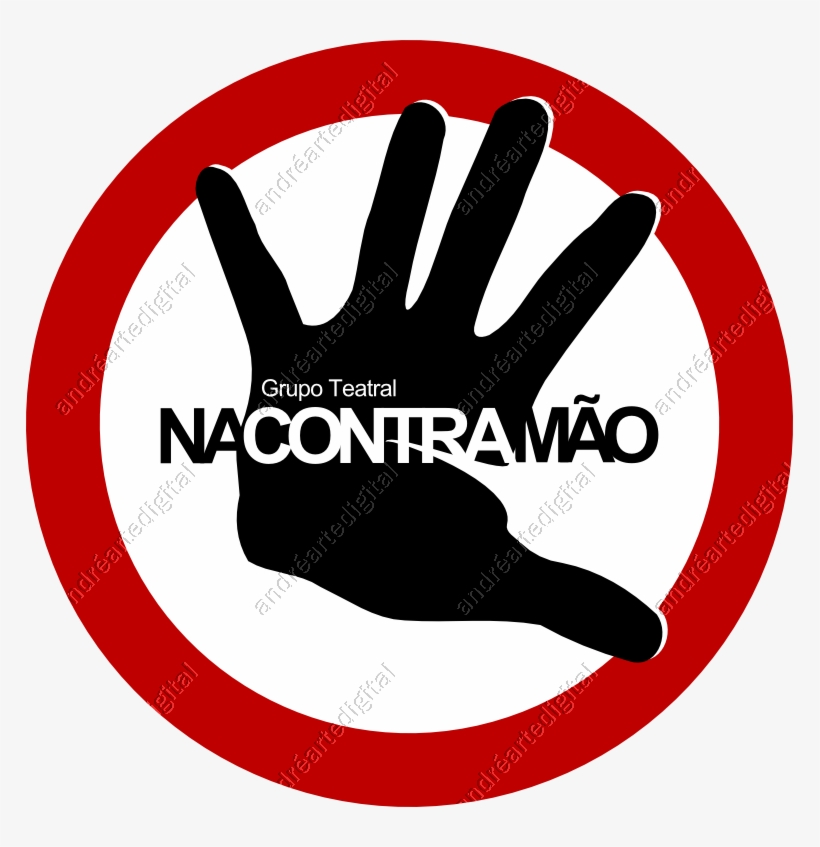Na Contra Mão - No Fighting Sign, transparent png download