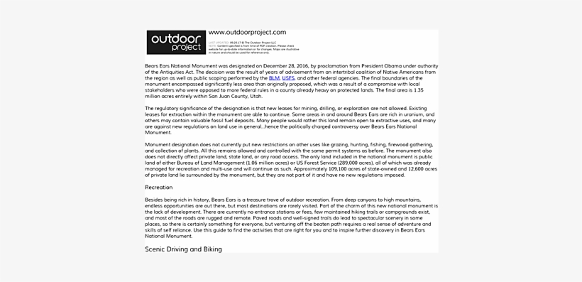 Bears Ears National Monument Field Guide - Hiking, transparent png download