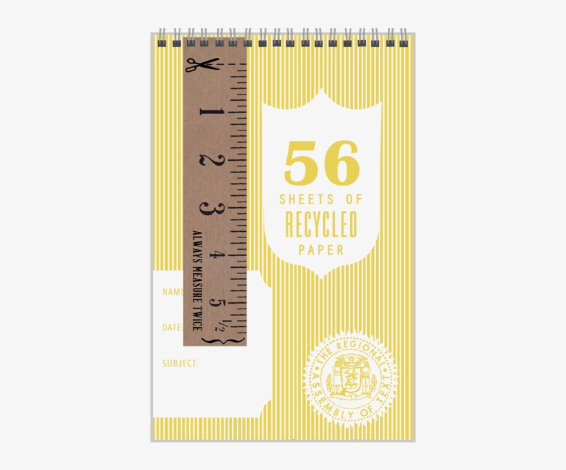 Yellow Coil Bound Notebook - Notebook, transparent png download