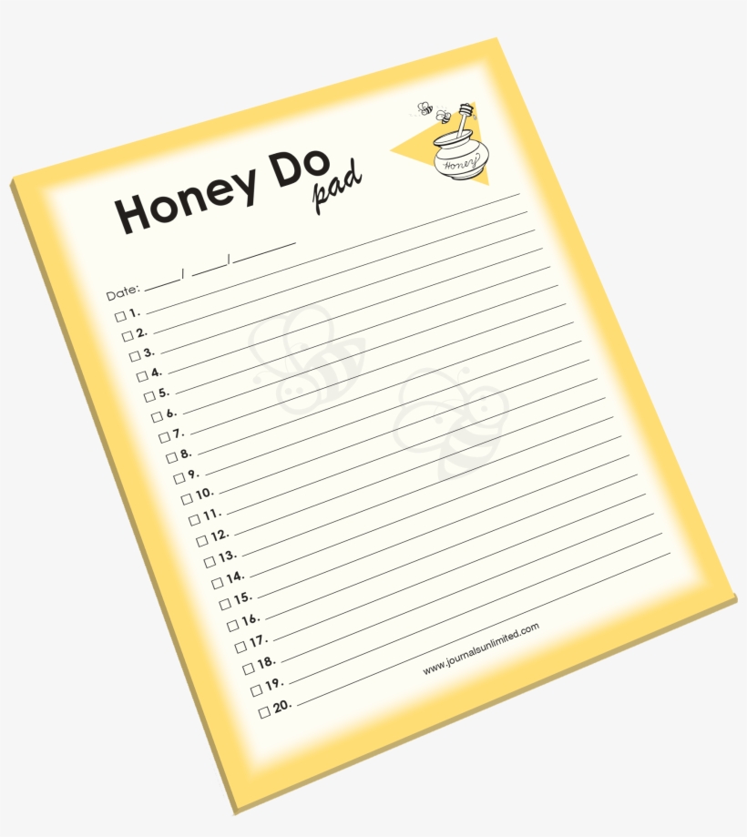 Np-428 Honey Do Notepad - Honey Do Note Pad *jumbo, transparent png download