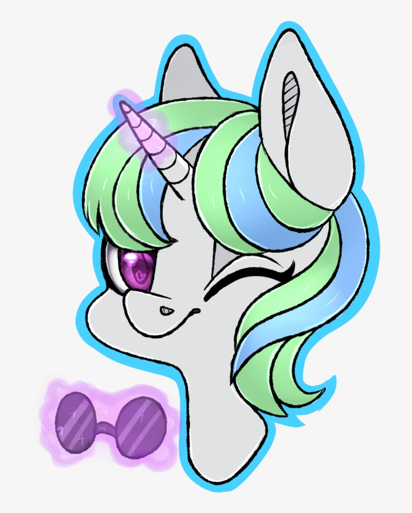Pinipy, Blind, Bust, Commission, Glasses, Magic, Oc, - Illustration, transparent png download