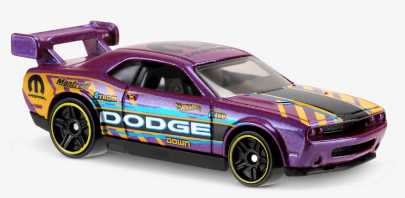 Dodge Challenger Drift Car In Purple, Hw Speed Graphics, - Hot Wheels Dodge Challenger Speed Graphics, transparent png download
