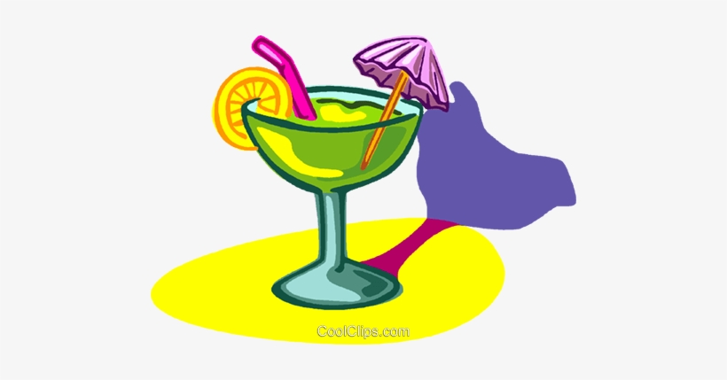 Exotic Drink With Umbrella Royalty Free Vector Clip - Cocktail Umbrella, transparent png download