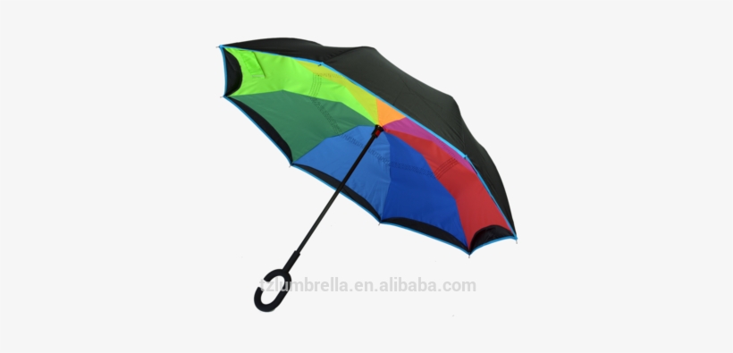 New Inventions Hot Sale Rainbow Upside Down Umbrella - Umbrella Red, transparent png download