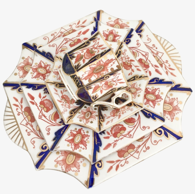 Charles Wileman Antique Teacup Quartet, "japan" Patt - Motif, transparent png download