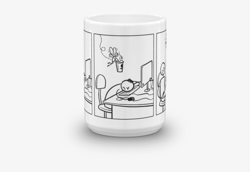 Coffee Fairy Mug - Cartoon, transparent png download