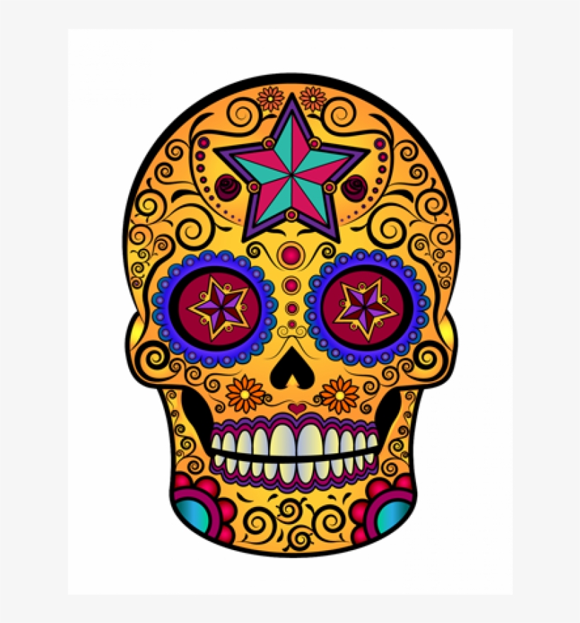 Sugar Skull Full Color Transparent PNG - 800x800 - Free Download on NicePNG