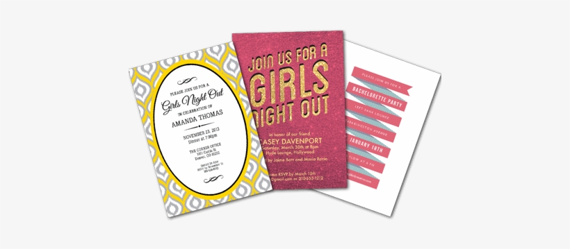 Bachelorette Party Invitations - Hotel Party Invite, transparent png download