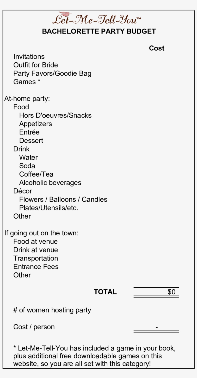 Bachelorette Party Budget Main Image - Party, transparent png download