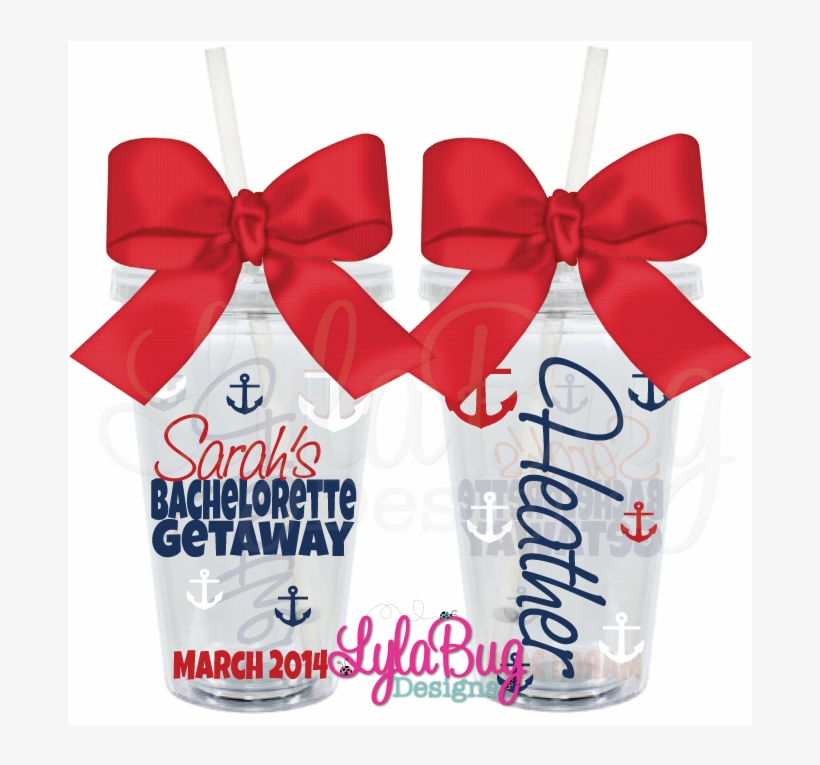 Anchor Bachelorette Tumbler - Baseball Mom Vinyl Cup, transparent png download