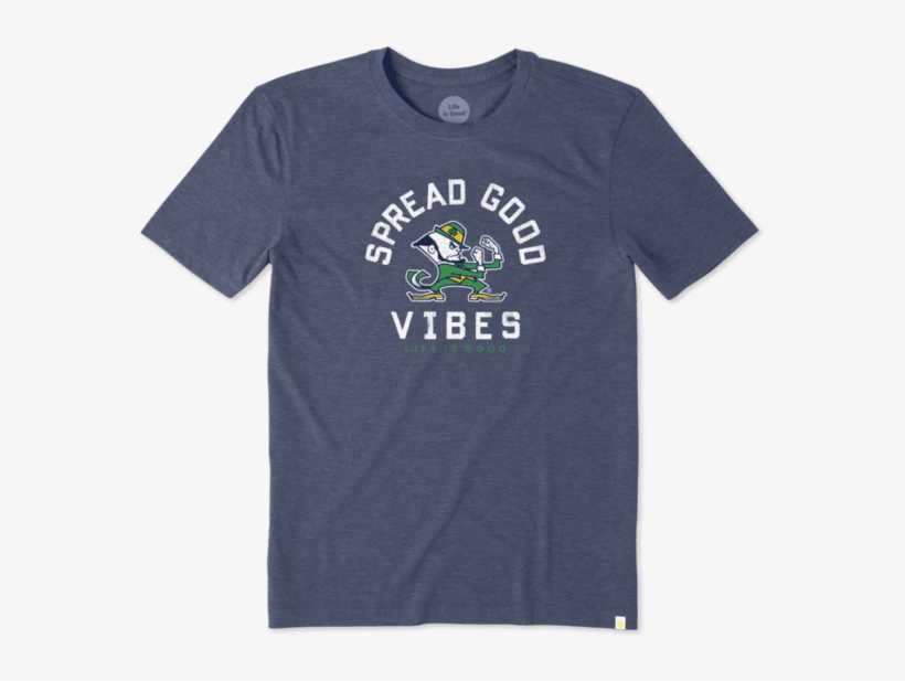 Men's Notre Dame Good Vibes Cool Tee - Life Is Good Women's Oklahoma Good Vibes Cool Vee, transparent png download