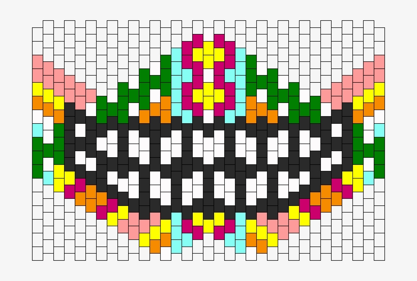 Candy Skull Kandi Mask - Mask Bead, transparent png download
