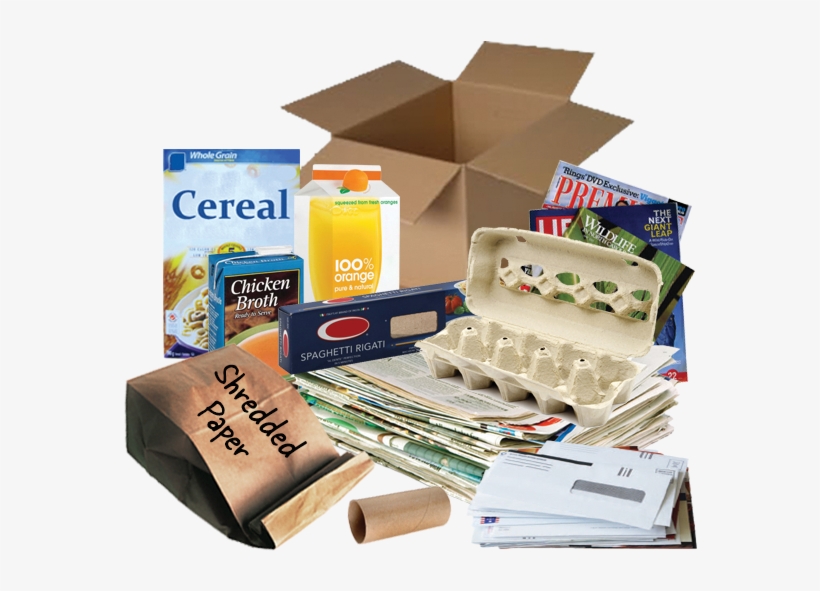 Cereal & Cracker Boxes Milk, Juice & Soup Cartons Newspapers - Cardboard Recyclables, transparent png download