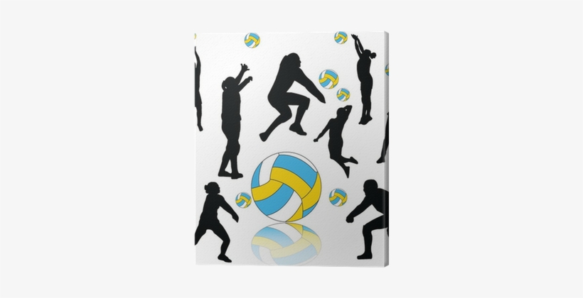 Volleyball Players Collection Silhouette - Silueta De Jugadores De Voleibol, transparent png download